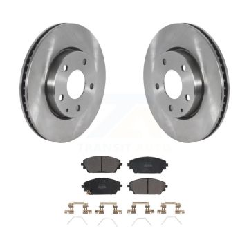 Front Disc Brake Rotors And Semi-Metallic Pads Kit For Mazda 3 Sport FWD K8F-103601