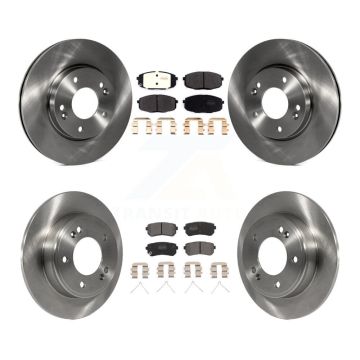 Front Rear Disc Brake Rotors And Semi-Metallic Pads Kit For Hyundai Kona Kia Seltos K8F-103602