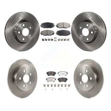 Front Rear Disc Brake Rotors And Semi-Metallic Pads Kit For 2019 Toyota Corolla 1.8L K8F-103608