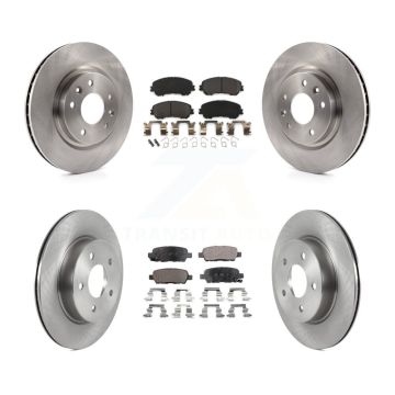 Front Rear Disc Brake Rotors And Semi-Metallic Pads Kit For Nissan Qashqai Rogue Sport K8F-103615