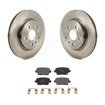 Rear Disc Brake Rotors And Semi-Metallic Pads Kit For Cadillac XT4 Buick Envision K8F-103623