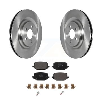 Rear Brake Rotor & Semi-Metallic Pad Kit For Ford Explorer Lincoln Aviator Police Utility K8F-103624