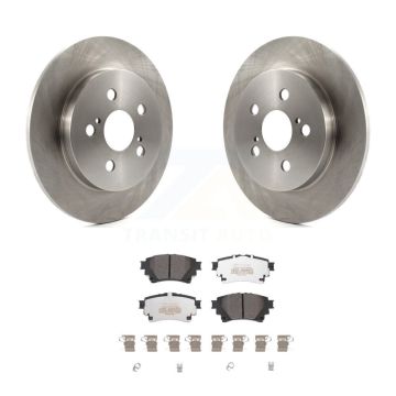 Rear Brake Rotors Semi-Metallic Pad Kit For 19 Toyota Corolla With Electric Parking K8F-103633