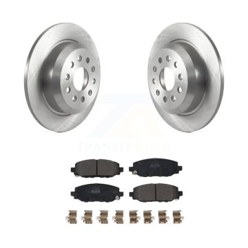 Rear Disc Brake Rotors And Semi-Metallic Pads Kit For 2018-2020 Jeep Wrangler Rubicon K8F-103637
