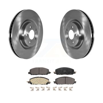 Front Brake Rotors Semi-Metallic Pad Kit For Ford Explorer Lincoln Aviator Police Utility K8F-103652