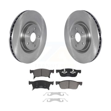 Front Disc Brake Rotors And Semi-Metallic Pads Kit For 2019-2024 Subaru Ascent K8F-103655