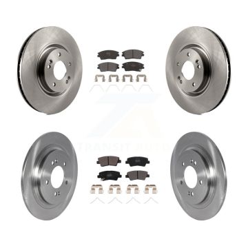 Front Rear Brake Rotor Semi-Metallic Pad Kit For Kia Sportage With Electric Parking K8F-103658