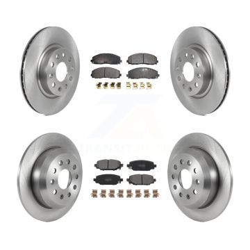 Front Rear Disc Brake Rotors And Semi-Metallic Pads Kit For 2018-2020 Jeep Wrangler Sport K8F-103661