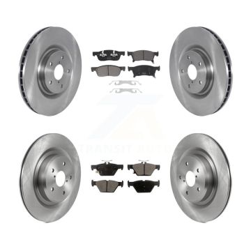 Front Rear Disc Brake Rotors And Semi-Metallic Pads Kit For 2019-2024 Subaru Ascent K8F-103666