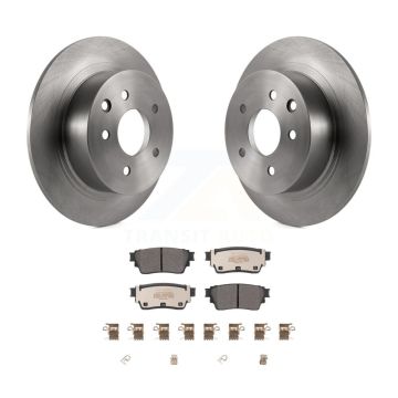Rear Brake Rotors Semi-Metallic Pad Kit For 19-20 Nissan Altima With Manual Parking K8F-103670
