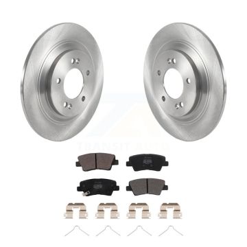 Rear Disc Brake Rotor & Semi-Metallic Pad Kit For Kia Cadenza With Electric Parking K8F-103675