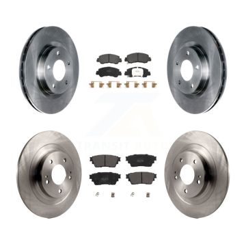 Front Rear Disc Brake Rotors And Semi-Metallic Pads Kit For Mitsubishi Eclipse Cross K8F-103678