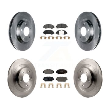 Front Rear Disc Brake Rotors And Semi-Metallic Pads Kit For Mitsubishi Eclipse Cross K8F-103679
