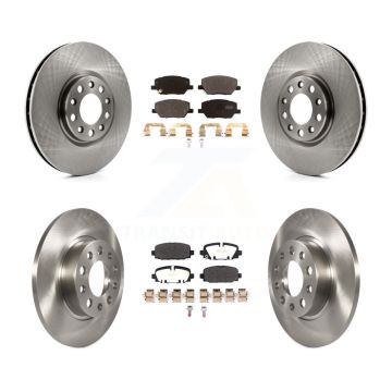 Front Rear Disc Brake Rotors And Semi-Metallic Pads Kit For Jeep Compass K8F-103692