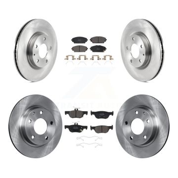 Front Rear Disc Brake Rotors And Semi-Metallic Pads Kit For Mazda 3 Sport AWD K8F-103696
