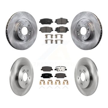 Front Rear Disc Brake Rotors And Semi-Metallic Pads Kit For 2019-2020 Hyundai Santa Fe K8F-103698