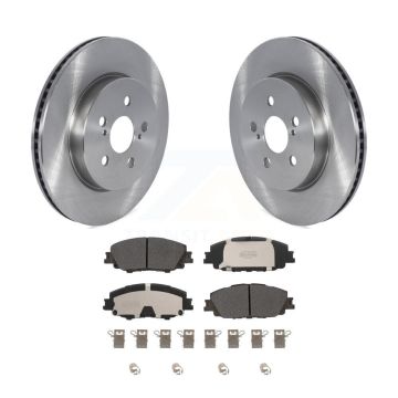 Front Disc Brake Rotors And Semi-Metallic Pads Kit For Toyota Corolla Prius Prime K8F-103704