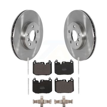 Front Brake Rotors Semi-Metallic Pad Kit For 17-20 Mini Cooper Clubman With Sport Package K8F-103707