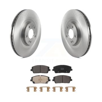 Front Disc Brake Rotors And Semi-Metallic Pads Kit For Hyundai Palisade Kia Telluride K8F-103708