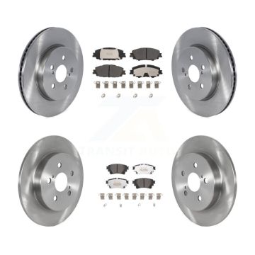 Front Rear Disc Brake Rotors And Semi-Metallic Pads Kit For Toyota Corolla K8F-103711