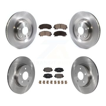 Front Rear Disc Brake Rotors And Semi-Metallic Pads Kit For INFINITI QX50 QX55 K8F-103724
