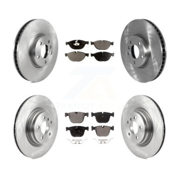 Front Rear Disc Brake Rotors And Semi-Metallic Pads Kit (6Pc) For 2013 BMW ActiveHybrid 7 K8F-103733