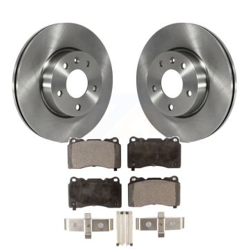Front Disc Brake Rotors And Semi-Metallic Pads Kit For 2019 Cadillac ATS Base K8F-103739
