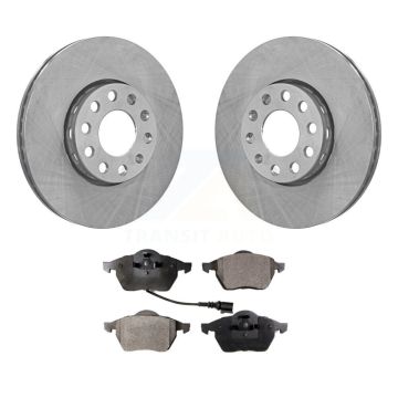 Front Disc Brake Rotors And Semi-Metallic Pads Kit For Audi A6 Quattro 100 K8F-103743