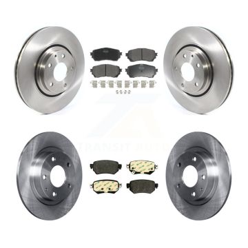 Front Rear Disc Brake Rotors And Semi-Metallic Pads Kit For 2021 Mazda 6 Turbocharged K8F-103766