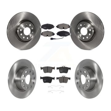 Front Rear Disc Brake Rotors And Semi-Metallic Pads Kit For 2022-2023 Volkswagen Taos FWD K8F-103769