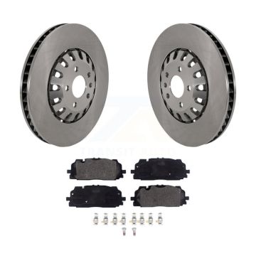 Front Disc Brake Rotors & Semi-Metallic Pad Kit For Audi Q7 Q8 A6 Quattro A7 Sportback A8 K8F-103798