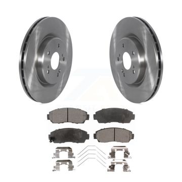 Front Disc Brake Rotors And Semi-Metallic Pads Kit For 2019-2023 Acura RDX K8F-103802