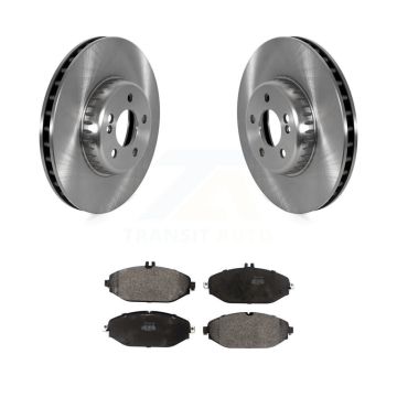 Front Disc Brake Rotor Semi-Metallic Pad Kit For Mercedes-Benz C300 Without Sport Package K8F-103807