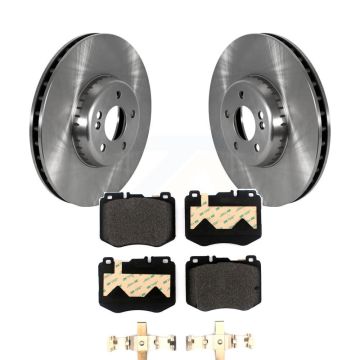 Front Disc Brake Rotors And Semi-Metallic Pads Kit For Mercedes-Benz C300 C400 C350e K8F-103808
