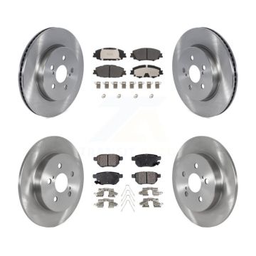 Front Rear Brake Rotor Semi-Metallic Pad Kit For Toyota Corolla With Manual Parking K8F-103810
