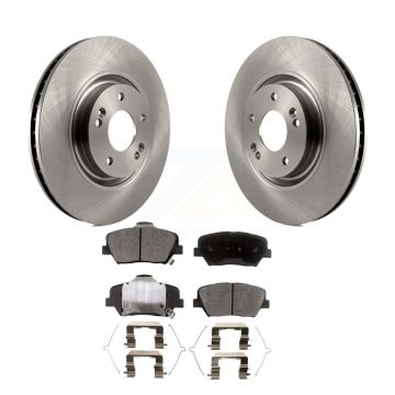 Front Disc Brake Rotors And Semi-Metallic Pads Kit For 2019-2022 Hyundai Nexo K8F-103861