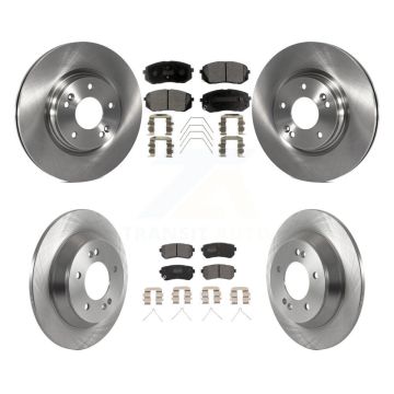 Front Rear Brake Rotor & Semi-Metallic Pad Kit For Hyundai Kona Ultimate Limited with FWD K8F-103868