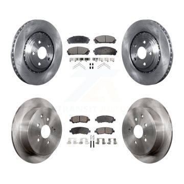 Front Rear Disc Brake Rotors And Semi-Metallic Pads Kit For Toyota Highlander K8F-103885