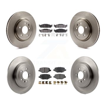 Front Rear Brake Rotors Semi-Metallic Pad Kit For Ford Explorer Without Heavy Duty Brakes K8F-103890