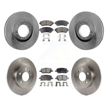 Front Rear Disc Brake Rotor & Semi-Metallic Pad Kit For 2005 Pontiac Montana SV6 with FWD K8F-103893
