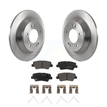 Rear Brake Rotor Semi-Metallic Pad Kit For 22-23 Hyundai Kona With Electric Parking K8F-103900