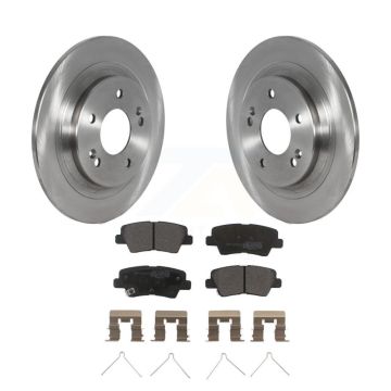 Rear Brake Rotor Semi-Metallic Pad Kit For 22-23 Hyundai Kona With Electric Parking K8F-103901