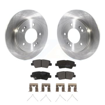 Rear Disc Brake Rotors And Semi-Metallic Pads Kit For Kia Forte Hyundai Veloster K8F-103903