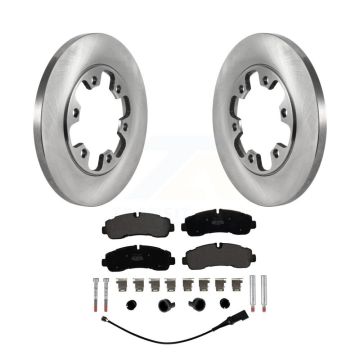 Rear Disc Brake Rotor Semi-Metallic Pad Kit For Ford Transit-350 HD With 6 Lug Wheels AWD K8F-103906