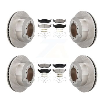 Front Rear Brake Rotor & Semi-Metallic Pad Kit For International TerraStar IC Corporation K8F-103930