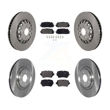 Front Rear Disc Brake Rotors And Semi-Metallic Pads Kit For 2019 Audi Q8 A8 Quattro K8F-103943