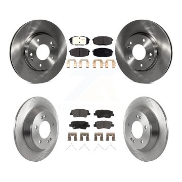 Front Rear Brake Rotor Semi-Metallic Pad Kit For Hyundai Kona With Electric Parking K8F-103958