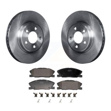 Front Brake Rotor Semi-Metallic Pad Kit For Dodge Charger With 370mm Diameter K8F-103965