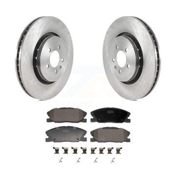 Front Brake Rotor Semi-Metallic Pad Kit For Dodge Charger With 370mm Diameter K8F-103966