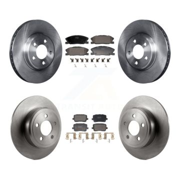 Front Rear Disc Brake Rotors And Semi-Metallic Pads Kit For Dodge Charger K8F-103975